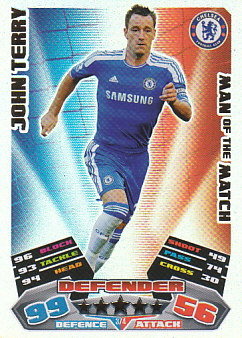 John Terry Chelsea 2011/12 Topps Match Attax Man of the Match #374